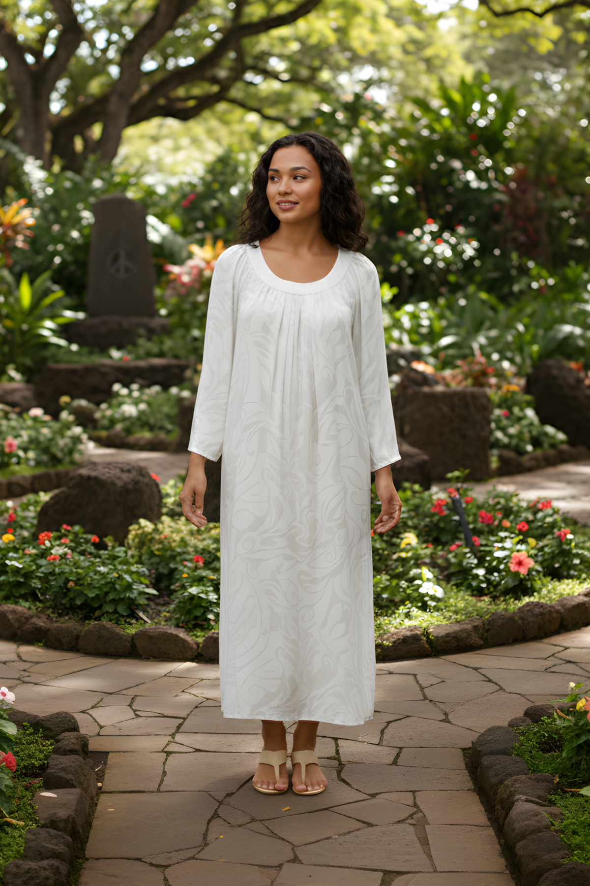 Keilani White Muumuu